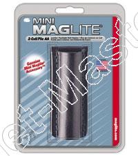Mag-Lite  -  Mini MagLite  -  2AA  -  Holster  -  Leer  -  kleur Zwart